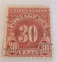 1930 - 1933 30 Cent Postage Due Stamp