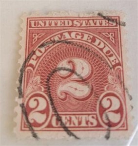 1930 - 1933 2 Cent Postage Due Stamp