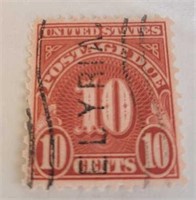 1930 - 1933 10 Cent Postage Due Stamp