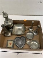 Pewter and Metal Decor Pieces