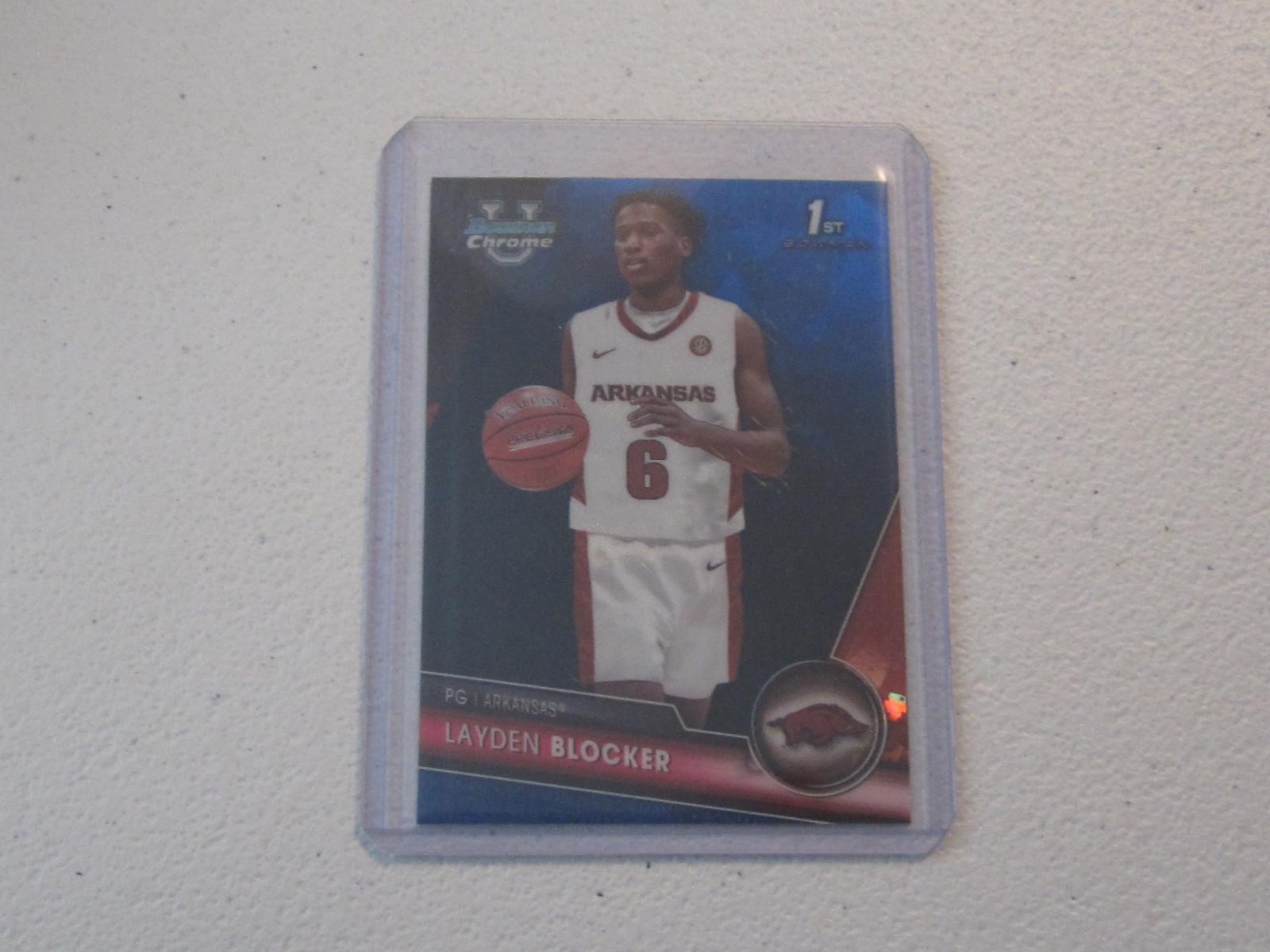 2024 BOWMAN U CHROME LAYDEN BLOCKER SAPPHIRE