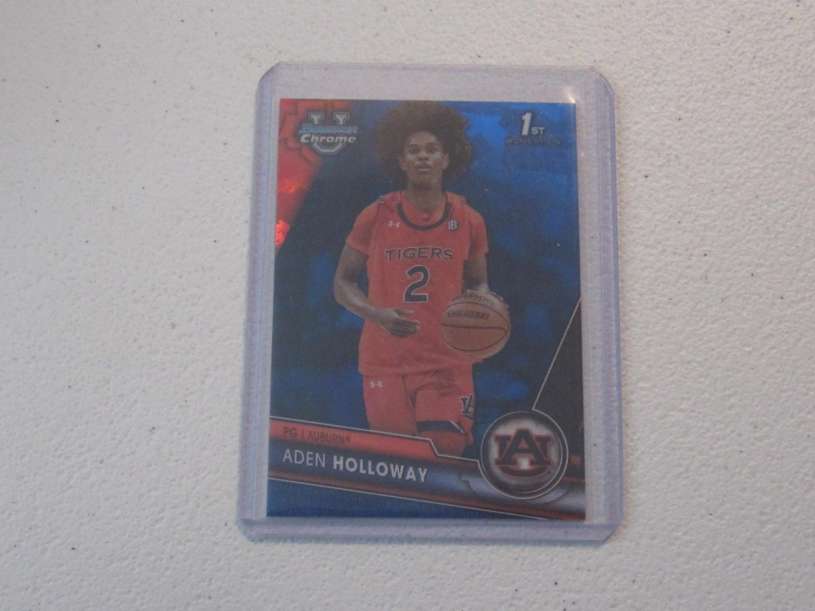 2024 BOWMAN U CHROME ADEN HOLLOWAY SAPPHIRE