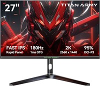 27 Gaming Monitor  IPS QHD  180Hz  1ms GTG