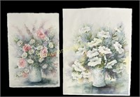 2 Unframed Watercolors, Ruby Dayton