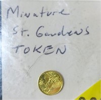 Miniature St. Gaudens 22K token