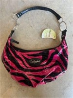 Y2k pink zebra pring bag