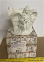 Victorian Angel Candle Holder In Box