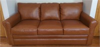 La Z Boy Leather Sleep Sofa (82"×38"×40")