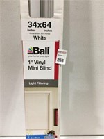 BALI 1-IN VINYL MINI BLIND SIZE 34 IN X 64 IN