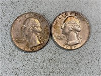 1959, 1959D Washington quarters