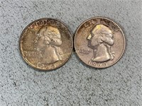 1960, 1960D Washington quarters