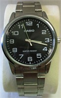 Casio Quartz Black Dial Water Resistant Watch