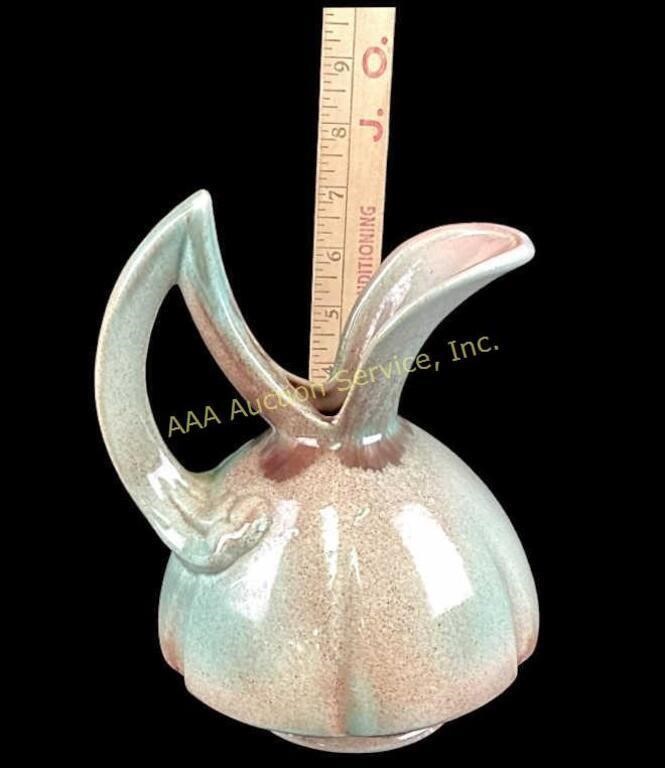 Signed Gonder Lusterware pottery pitcher vase