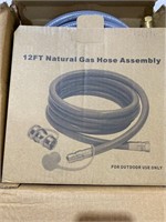 $40 12ft 1/2 ID Gas Grill Hose w/ Fittings - CSA