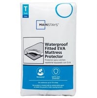 R1178  Mainstays Waterproof Mattress Protector, Tw