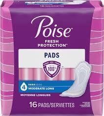POISE PLUS+ PADS EXTRA ABSORBENCY 51PK $45