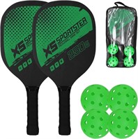 fangzi Pickleball Set: 2 Rackets & 4 Balls