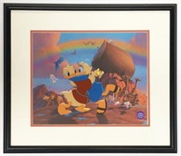 Disney Animation Art of Donald & Daisy Duck.