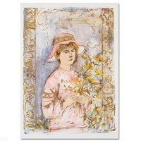 Flora Limited Edition Lithograph by Edna Hibel (19