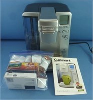 Quisenart Coffee Maker and 16 Coffee Cups