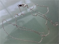 10k White Gold Chain Necklace