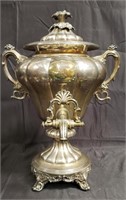 Antique silver plate samovar