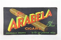 CARDBOARD ARABELA CIGAR SIGN