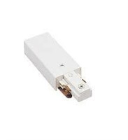 WAC Lighting LLE-WT L Track Live End Connector,