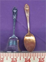 Yellowstone Souvenir Spoon and Bell