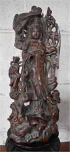 Exc. Oriental Figural Wood Carving