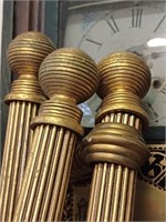 Three Gilt Coloured Curtains Poles by Casa Mobile