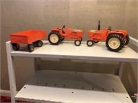 2 Allis Chalmers 190 and wagon. 1/16