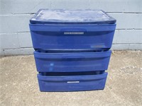 Sterlite 3 Drawer Storage Unit