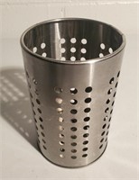 Metal utensil holder.