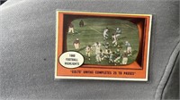 1961 Topps Johnny Unitas In Action Baltimore Colts