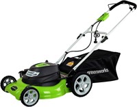 $229 Greenworks 12 Amp 20" Corded Lawn Mower