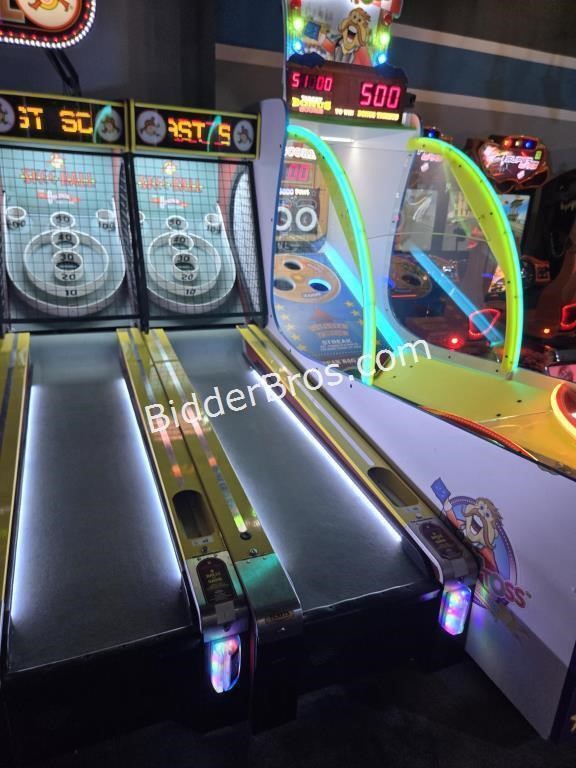 Skee Ball Lane Each. (5th from Left Unit)