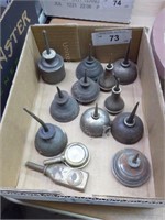 Vintage small oil cans