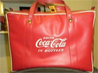 RED VINYL COKE COOLER BAG     60;S