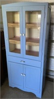Vintage Blue Farmhouse Cabinet/Cupboard
