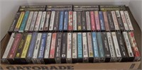 Various cassette tape lot and case including