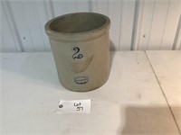 Redwing 2 Gallon Stoneware Crock