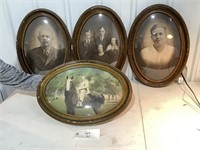 Antique Frame with Convex Glass