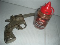 Vintage Metal Cap Gun and BB's