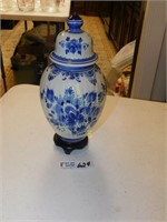 Delft Blue Canister with Lid - Hand Painted