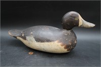 Vintage Carved Wood Broadbill Decoy Duck