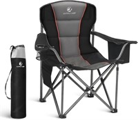 B3139  LETS CAMP Folding Chair 450 lbs Black