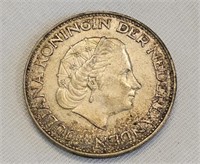 1959 Silver 21/2 Gulden Netherlands (15.0g) Coin