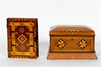 Jackson Prison Inlaid Box w/Jewelry Box