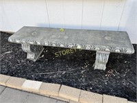 Concrete Sitting Bench - 55 x 14 x 14